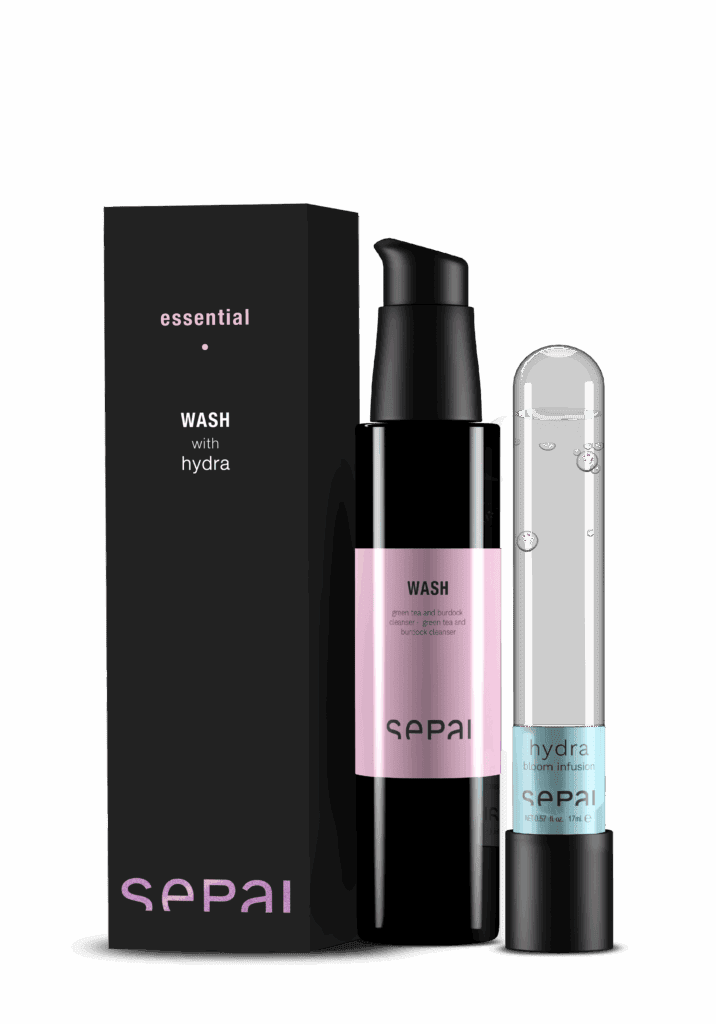 Kosmetyki Sepai Essential Wash i Hydra Bloom