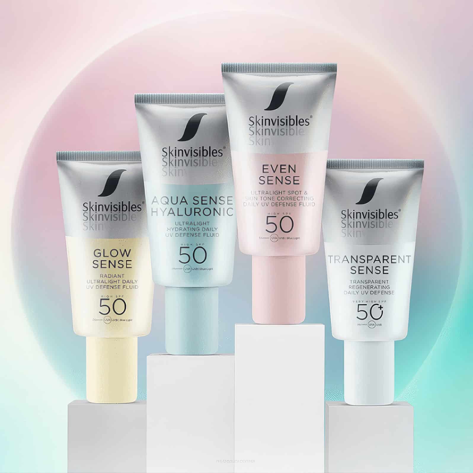 Kremy SPF 50 Skinvisibles, ochrona UV.